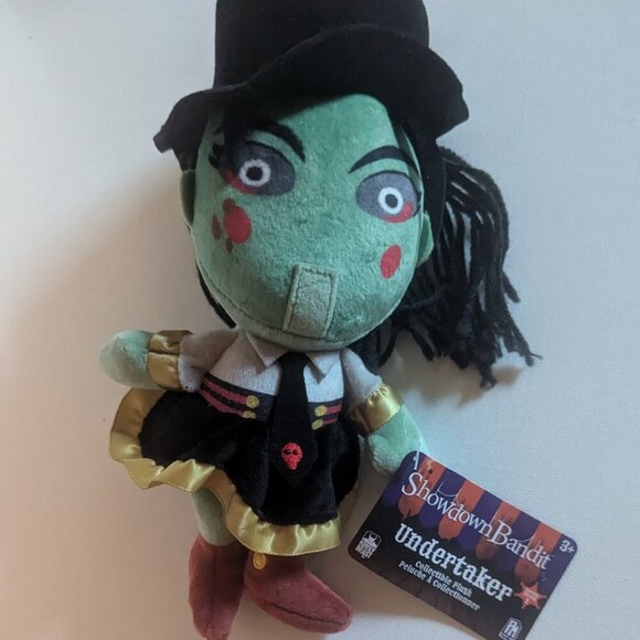 NWT Showdown Bandit Miss Undertaker 10" Plush Doll PhatMojo Halloween Goth DOTD - Picture 1 of 11